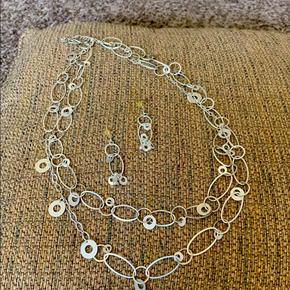 Necklace with matching earrings